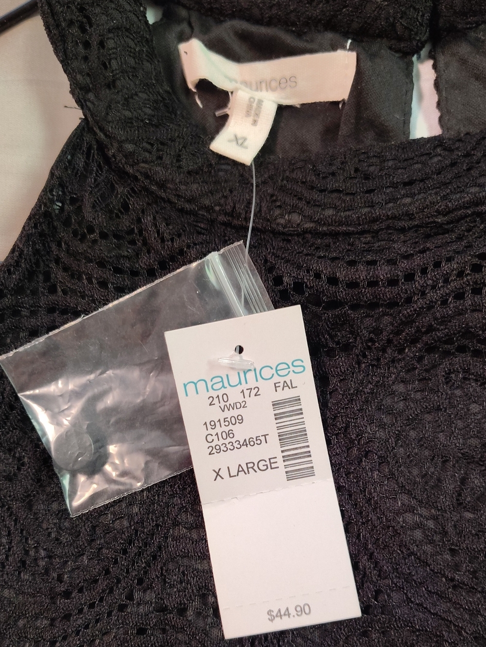Maurices Black Lace Dress